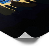 Sterrennacht New York Abstract Sky Poster (Hoek)