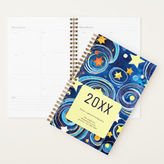 Sterrennacht nieuwjaar planner (Display)