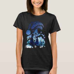 Sterrennacht Noordpool landschap Vrolijk Kerstfees T-shirt