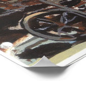 Sterrennacht Old Black Smith Shop Poster (Hoek)