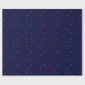 Sterrennacht om middernacht blauw cadeaupapier (Vlak)