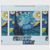 Sterrennacht ompakken papier (Vlak)