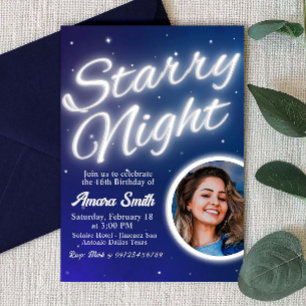 Sterrennacht - Onder de sterren met foto Kaart