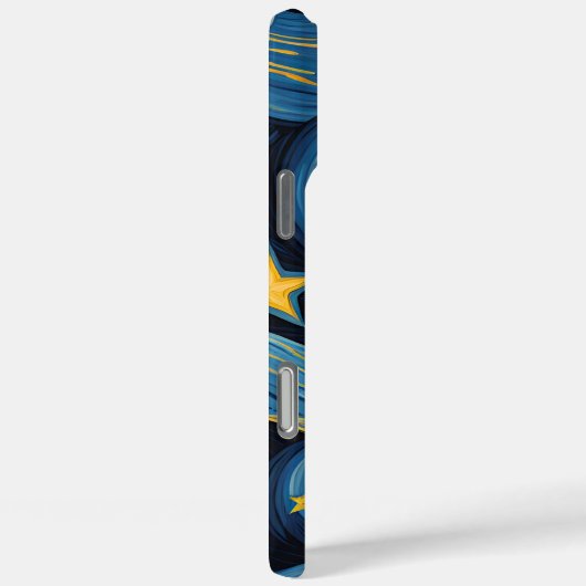 Sterrennacht ontmoet zonnebloempatroon Case-Mate iPhone case (Achterkant / Rechts)