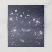 Sterrennacht-ontvangstkaart Plaatskaartje (Buitenkant ongevouwen)