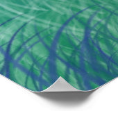 Sterrennacht op de Kunstdruk van het Savannah-Kind Poster (Hoek)