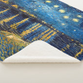 Sterrennacht op de Rijn | Van Gogh | Sherpa Deken (3/4)