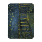 Sterrennacht op de Rijn, Vincent van Gogh Magneet (Verticaal)