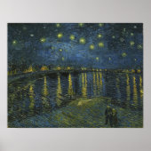 Sterrennacht op de Rijn, Vincent van Gogh Poster (Voorkant)