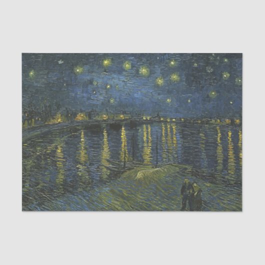 Sterrennacht op de Rijn, Vincent van Gogh Tissuepapier (Voorkant)