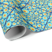 Sterrennacht op Zee Doodle Diamond Tegel Cadeaupapier (Rol Hoek)