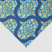 Sterrennacht op Zee Doodle Mid Mod Ogee Tissuepapier (Detail)