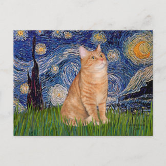 Sterrennacht - Oranje tablet 46 Briefkaart