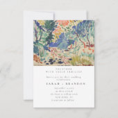 Sterrennacht Oud schilderij bruiloft uitnodiging (Voorkant)