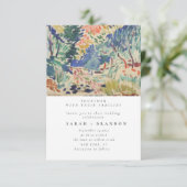 Sterrennacht Oud schilderij bruiloft uitnodiging (Staand voorkant)