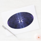 Sterrennacht Ovale Sticker (Envelop)