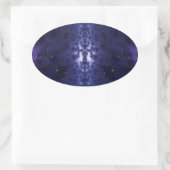 Sterrennacht Ovale Sticker (Tas)