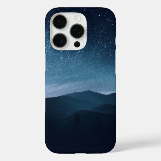 Sterrennacht over bergketen Case-Mate iPhone case (Achterkant)