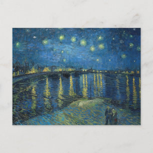 Sterrennacht Over de Rhône (1888) Vincent van Gog Briefkaart