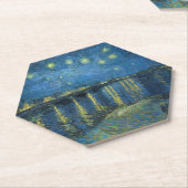 Sterrennacht Over de Rhône (1888) Vincent van Gog Kartonnen Onderzetters (Schuin)