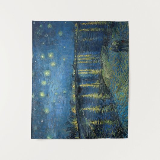 Sterrennacht Over de Rhône (1888) Vincent van Gog Wandkleed (Voorkant)