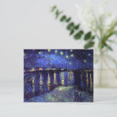 sterrennacht over de rhone 1890 briefkaart (Staand voorkant)