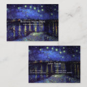 sterrennacht over de rhone 1890,Van Gogh Visitekaartje (Voorkant / Achterkant)
