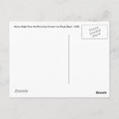 Sterrennacht over de Rhône Briefkaart (Achterkant)