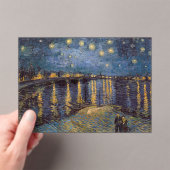 Sterrennacht over de Rhône door Vincent van Gogh Acryl Uitnodigingen (Insitu (Draagbaar))