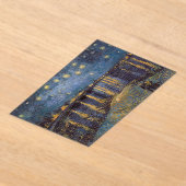 Sterrennacht over de Rhône door Vincent van Gogh Acryl Uitnodigingen (Laagn)