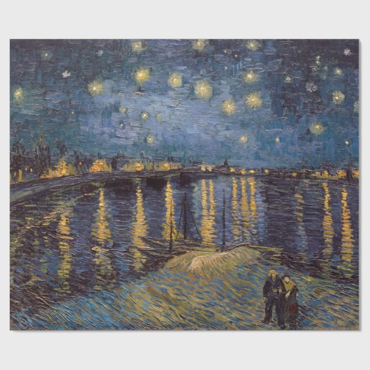 Sterrennacht over de Rhône door Vincent van Gogh Cadeaupapier (Vlak)