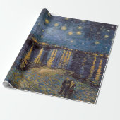 Sterrennacht over de Rhône door Vincent van Gogh Cadeaupapier (Uitgerold)