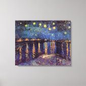 Sterrennacht over de Rhône door Vincent van Gogh Canvas Afdruk (Voorkant)