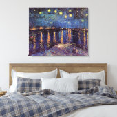 Sterrennacht over de Rhône door Vincent van Gogh Canvas Afdruk (Insitu (Slaapkamer))