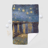 Sterrennacht over de Rhône door Vincent van Gogh Golfhanddoek (Insitu)