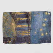 Sterrennacht over de Rhône door Vincent van Gogh Golfhanddoek (Horizontaal)