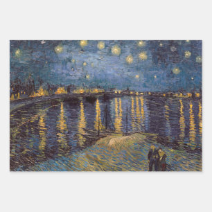 Sterrennacht over de Rhône door Vincent van Gogh Inpakpapier Vel