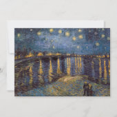 Sterrennacht over de Rhône door Vincent van Gogh Kaart (Voorkant)