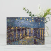 Sterrennacht over de Rhône door Vincent van Gogh Kaart (Staand voorkant)