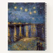 Sterrennacht over de Rhône door Vincent van Gogh Notitieboek (Achterkant)