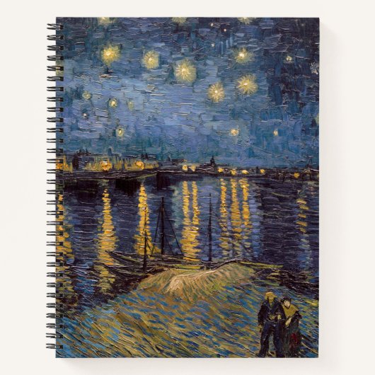Sterrennacht over de Rhône door Vincent van Gogh Notitieboek (Voorkant)