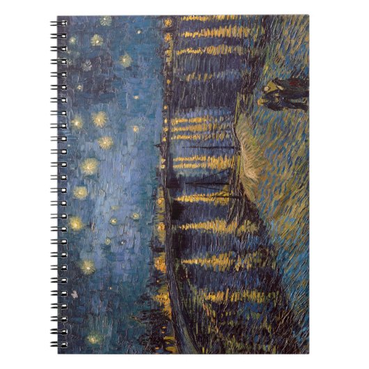 Sterrennacht over de Rhône door Vincent van Gogh Notitieboek (Voorkant)