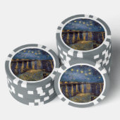 Sterrennacht over de Rhône door Vincent van Gogh Poker Chips (Opstapeling)