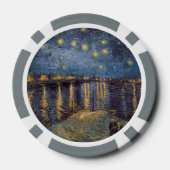 Sterrennacht over de Rhône door Vincent van Gogh Poker Chips (Achterkant)