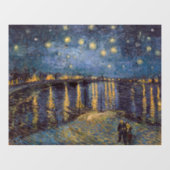 Sterrennacht over de Rhône door Vincent van Gogh Raamsticker (Vel)