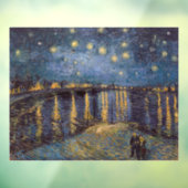 Sterrennacht over de Rhône door Vincent van Gogh Raamsticker (Vel 3)