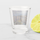 Sterrennacht over de Rhône door Vincent van Gogh Shot Glas (Achterkant)