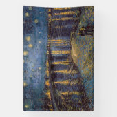 Sterrennacht over de Rhône door Vincent van Gogh Spandoek (Verticaal)
