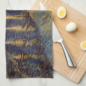 Sterrennacht over de Rhône door Vincent van Gogh Theedoek (Quarter Fold)