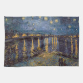 Sterrennacht over de Rhône door Vincent van Gogh Theedoek (Horizontaal)